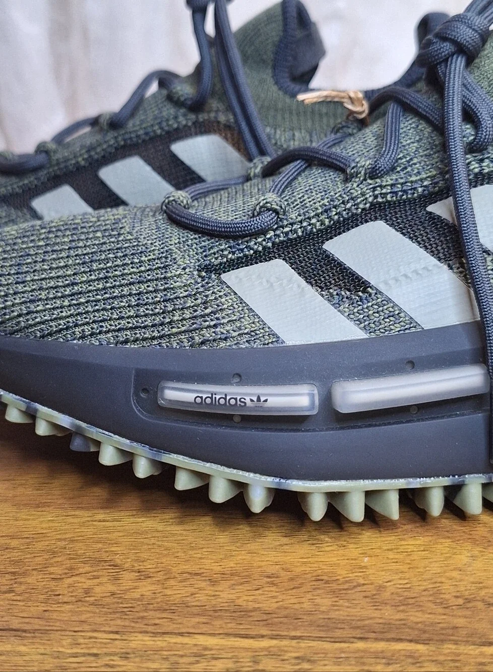 Adidas NMD_S1 J Focus Olive Green Knit Womens 7  | Mens 5.5 Youth 5.5 Sneakers